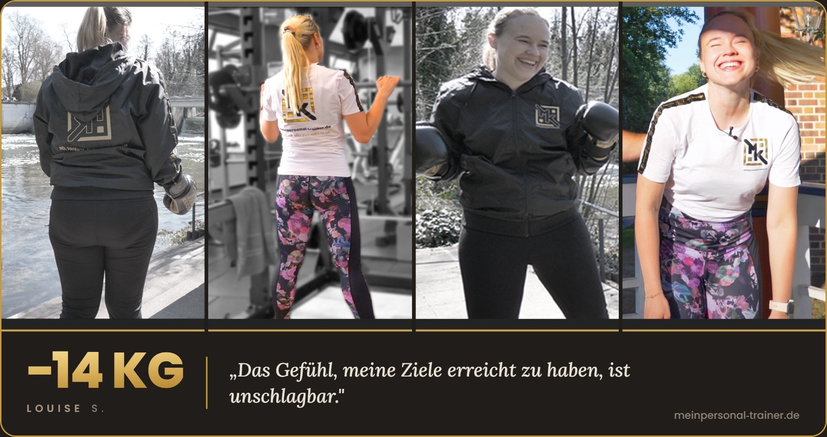 Louise hat 14 kg abgenommen – Vorher-Nachher-Transformation mit Personal Training in Cottbus bei Marcel Kucharski.